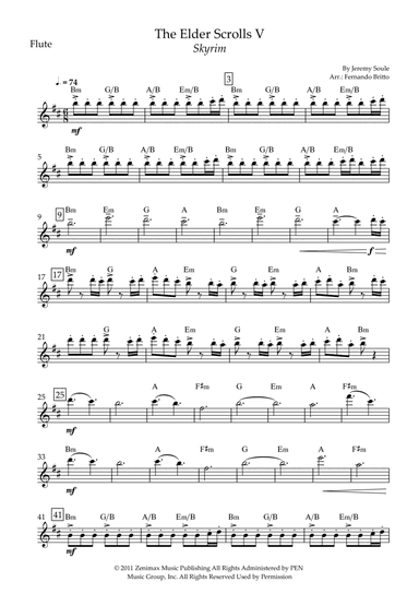 Dragonborn (skyrim Theme) (arr. Fernando Britto)