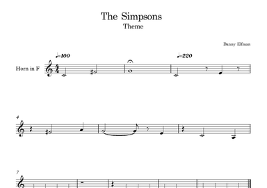 Theme From The Simpsons (arr. E.P)