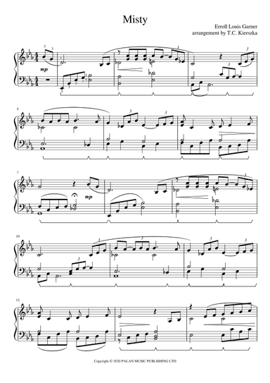 Misty (arr. T.C. Kierszka)