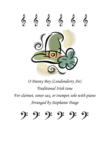 O Danny Boy for B flat instrument solo (arr. Stephanie Daige)