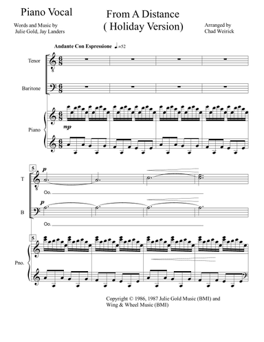 From A Distance (christmas Version) (arr. Chad Weirick)
