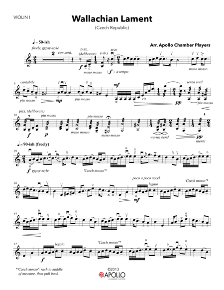 Wallachian Lament (arr. Apollo Chamber Players)