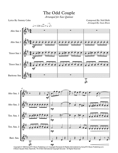 The Odd Couple (arr. Sean Breen)
