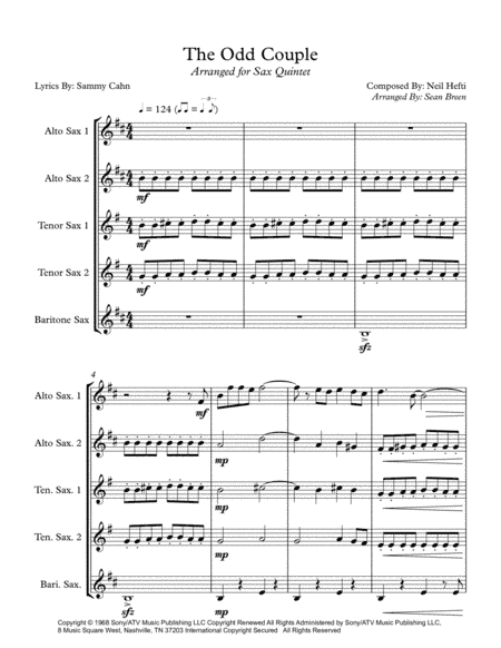 The Odd Couple (arr. Sean Breen)