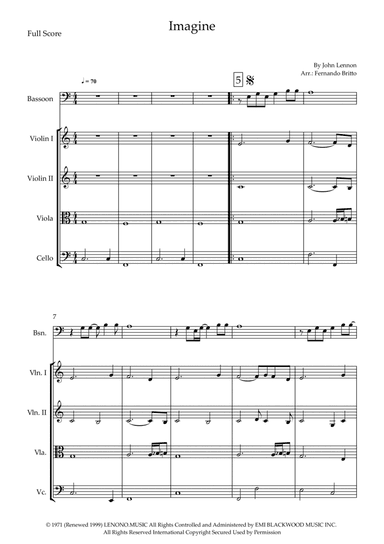 Imagine (arr. Fernando Britto)
