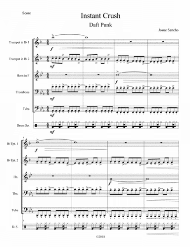 Instant Crush (arr. Josué Sancho)