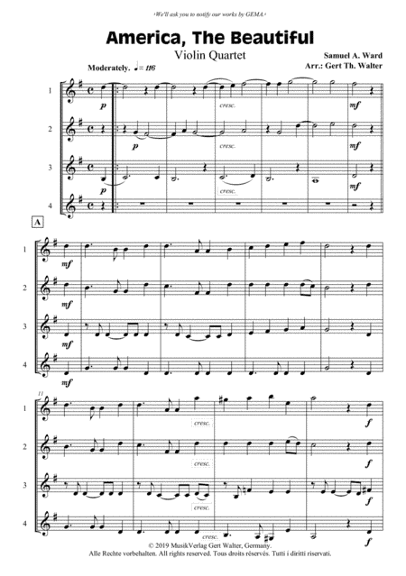 America, The Beautiful (arr. Gert Th. Walter)