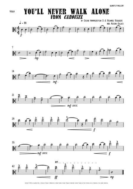 You'll Never Walk Alone (arr. Alison Gillies)