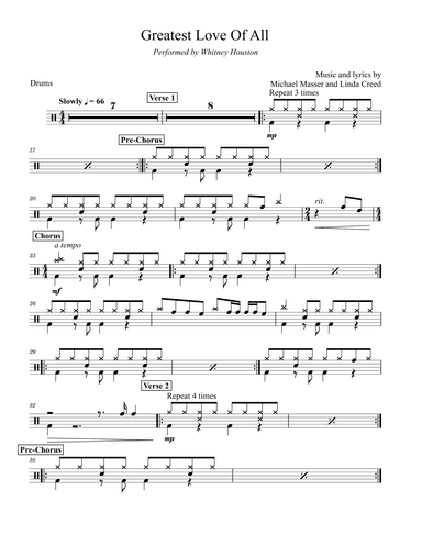 The Greatest Love Of All (arr. David Lartey)