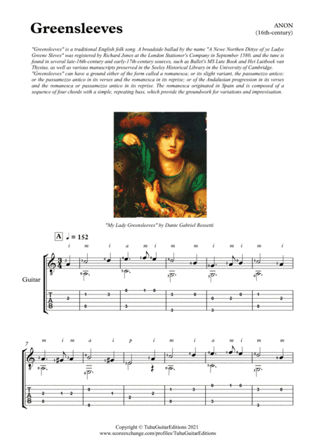 Greensleeves (arr. Pedro Rocha)