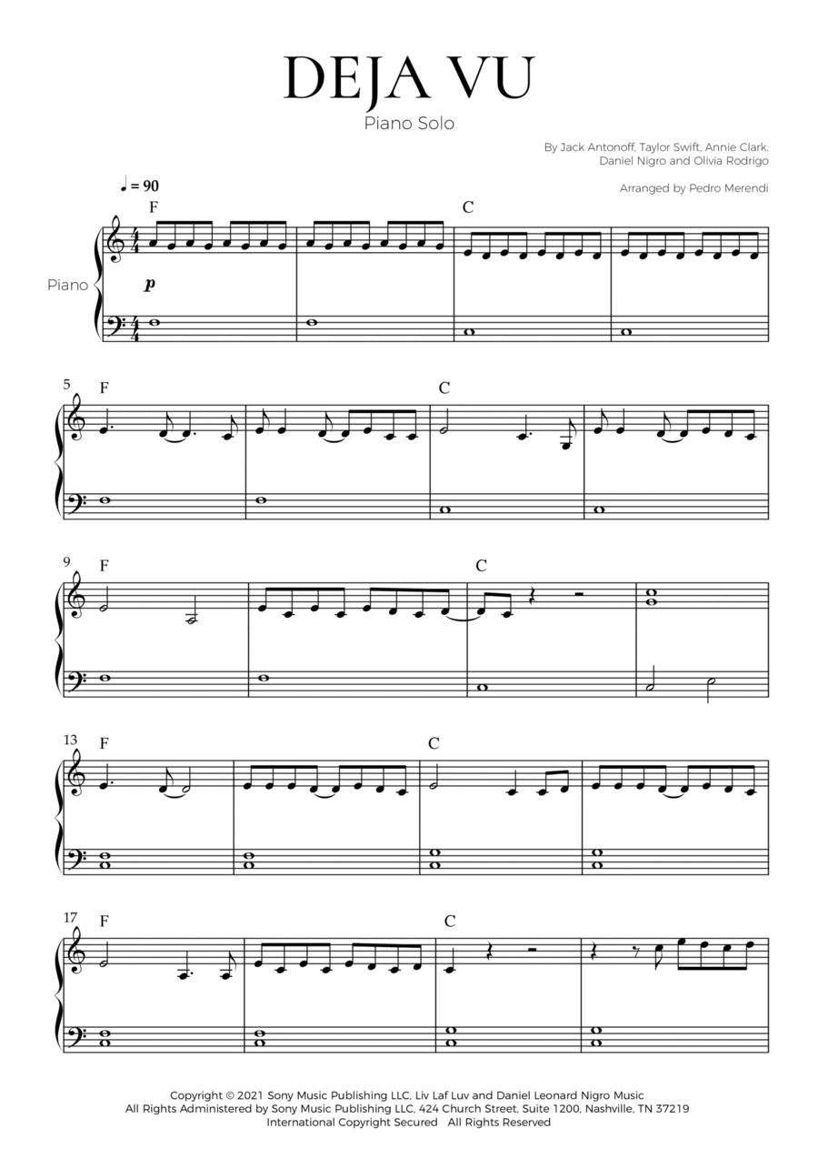 Deja Vu (arr. Pedro Merendi)