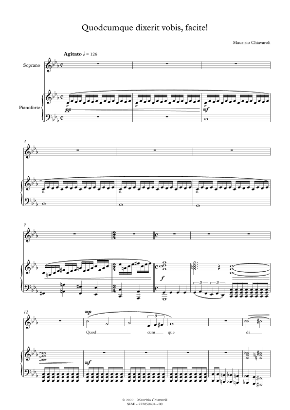 Quodcumque dixerit vobis, facite