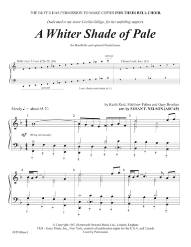 A Whiter Shade Of Pale (arr. Susan T. Nelson)