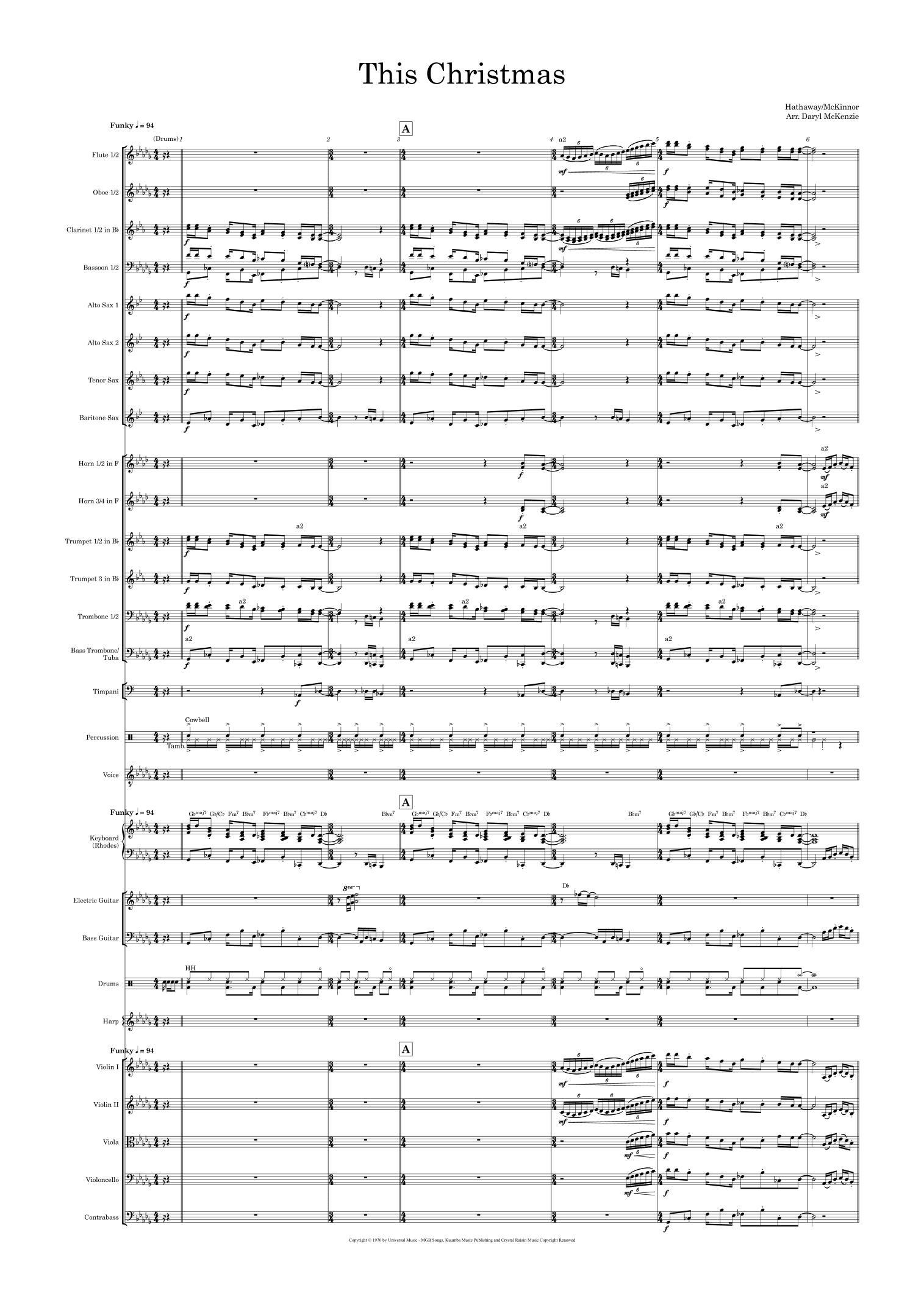 This Christmas (arr. Daryl McKenzie)