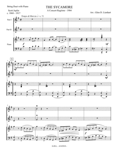 The Sycamore (String Duet) (arr. Glen D. Lienhart)