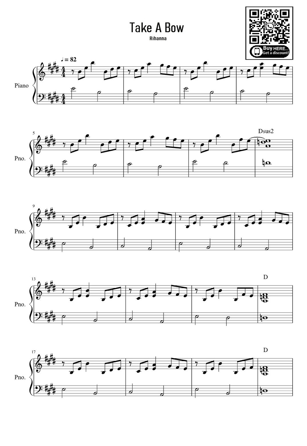 Take A Bow (arr. eduardo)