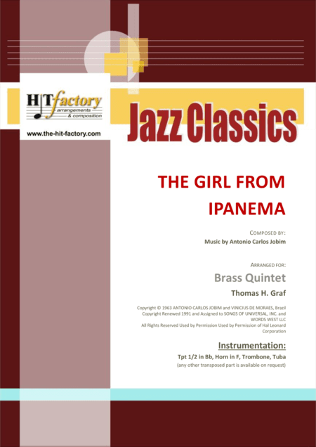 The Girl From Ipanema (Garota De Ipanema) (arr. Thomas H. Graf)