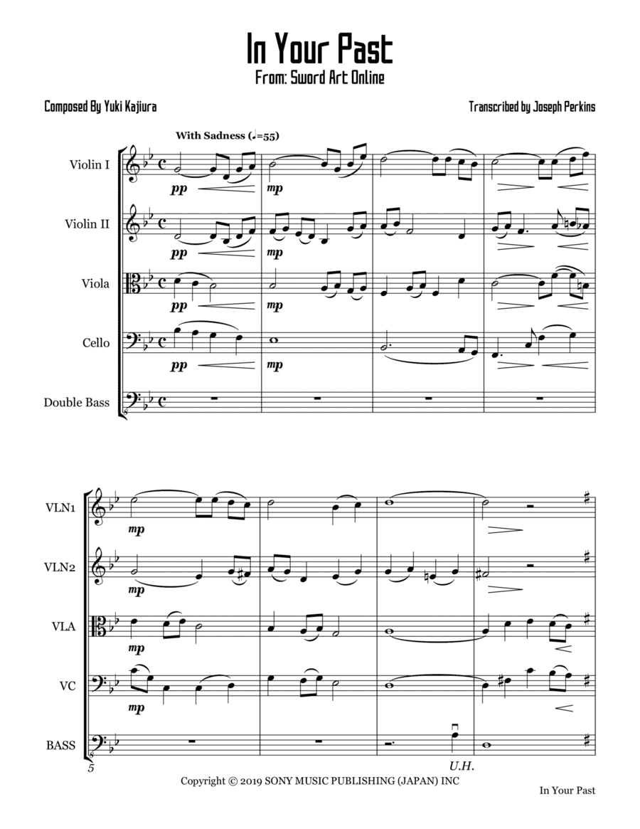 In Your Past (arr. Joseph Perkins)
