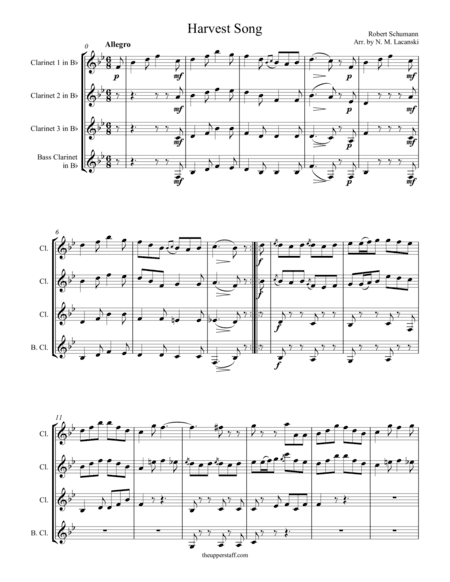 Harvest Song (arr. Nick Lacanski)