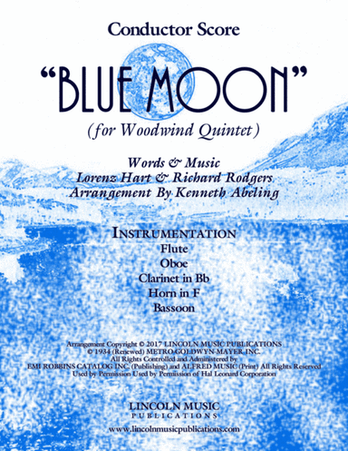 Blue Moon (arr. Kenneth Abeling)