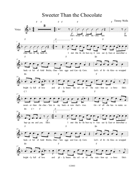 Sweeter Than the Chocolate