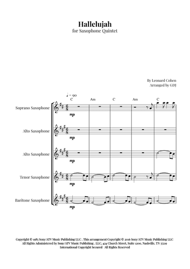 Hallelujah (arr. GDJ)