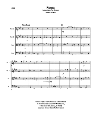 Michelle (arr. Tim Olt)