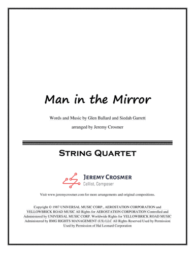 Man In The Mirror (arr. Jeremy Crosmer)