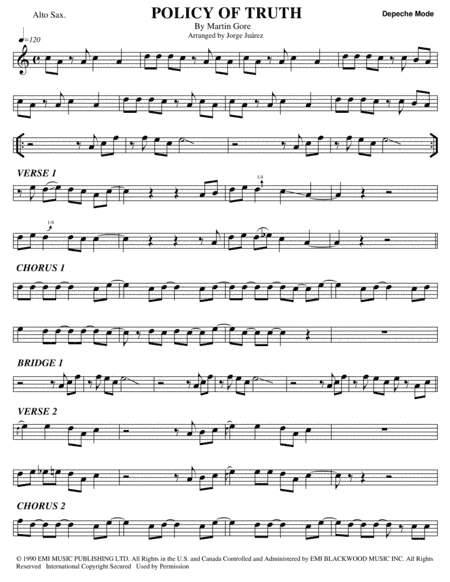 Policy Of Truth (arr. Jorge Juárez)