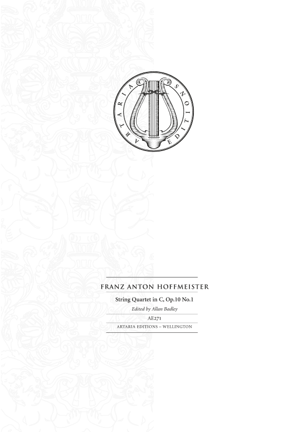 String Quartet in C major, Op. 10, No. 1 - Score Only (arr. Artaria Editions)