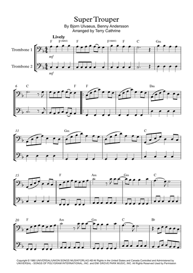Super Trouper (arr. Terry Cathrine)