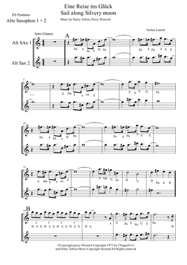Sail Along, Silv'ry Moon (arr. Stefan Lamml)