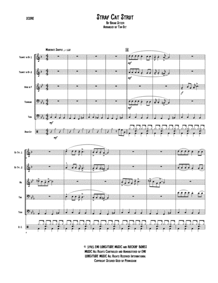 Stray Cat Strut (arr. Tim Olt)