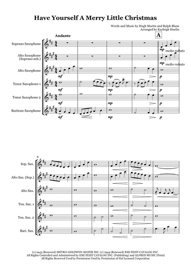 Have Yourself A Merry Little Christmas (arr. Kayleigh Huelin)