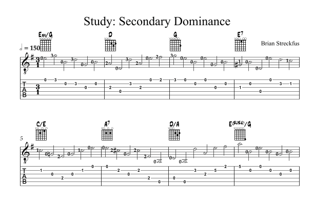 Study No. 12: Secondary Dominance