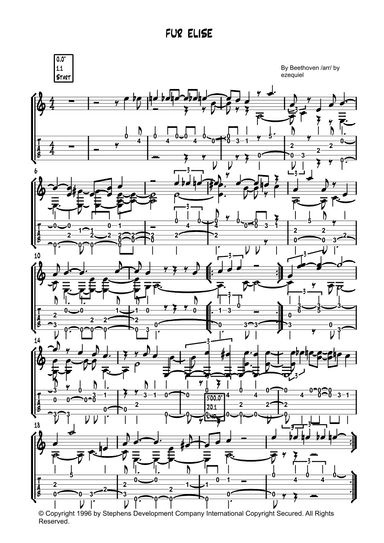Fur Elise (arr. by Ezequiel zeferino edição)