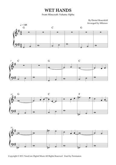 Wet Hands (arr. Milanov)
