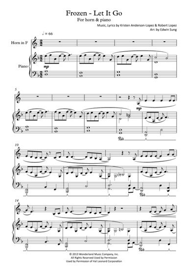 Let It Go (from Frozen) (arr. Edwin Sung)