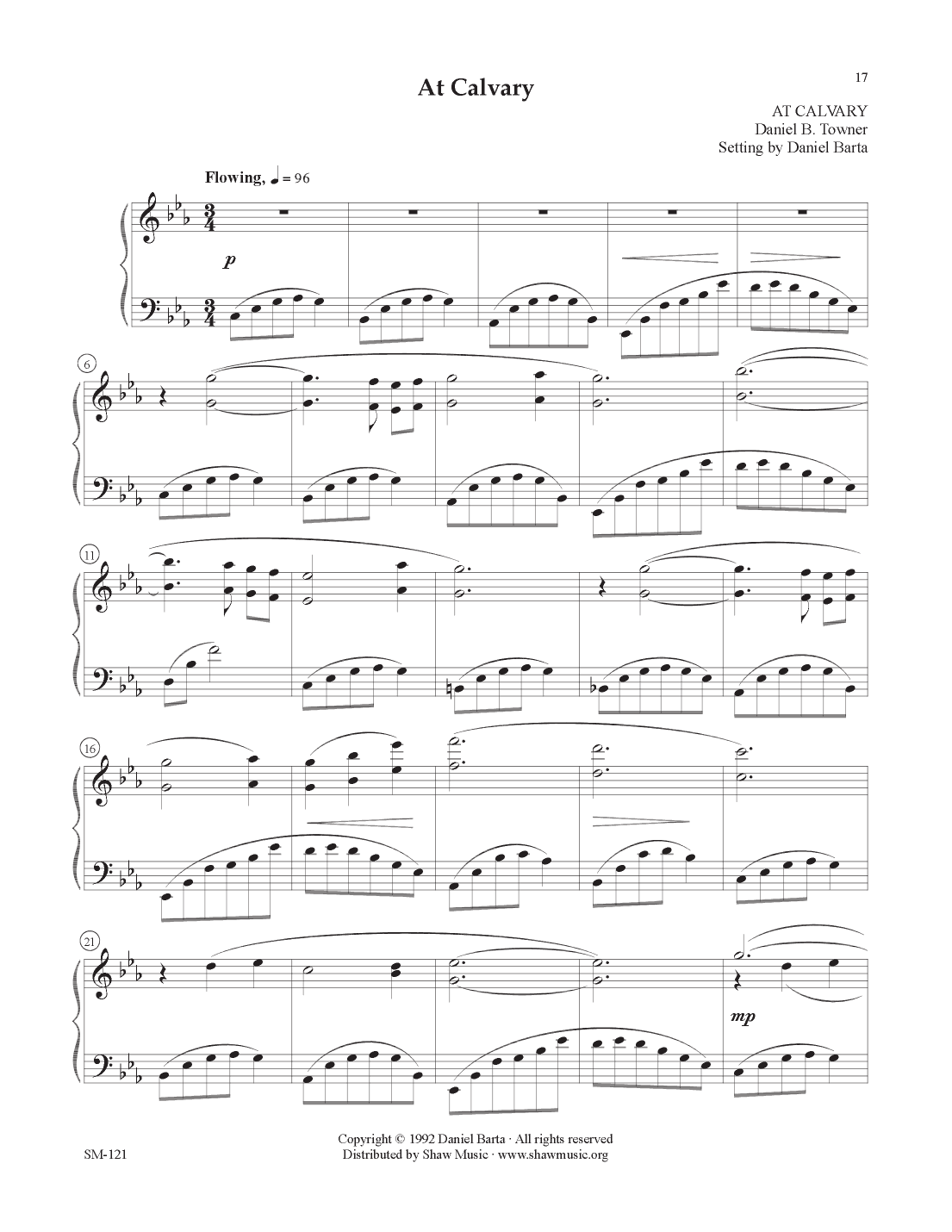 At Calvary (arr. Daniel Barta)