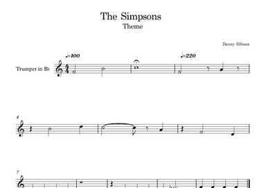 Theme From The Simpsons (arr. E.P)