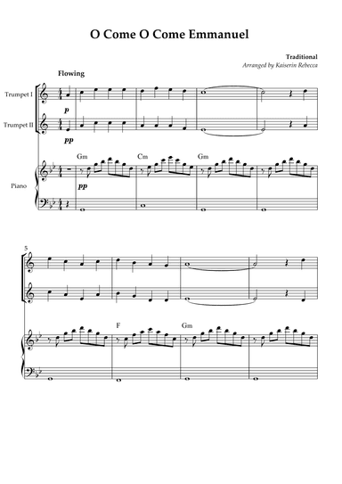 O Come O Come Emmanuel (arr. Kaiserin Rebecca)