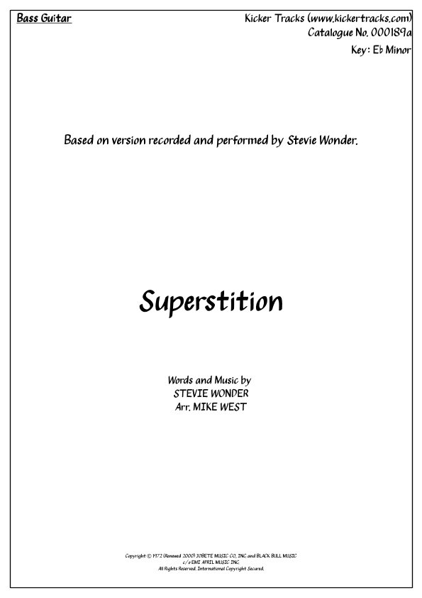 Superstition (arr. Michael Storeton-West)
