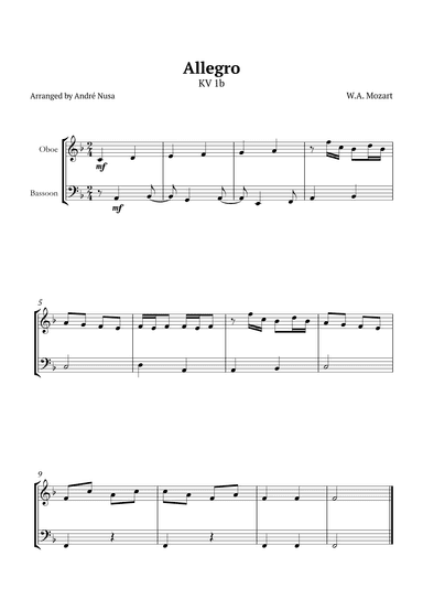 Allegro K1b (arr. André Nusa)