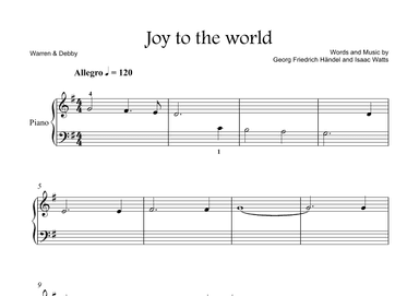 Joy to the world (arr. Warren & Debby)