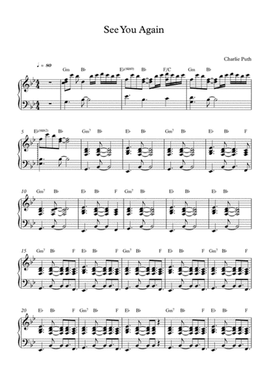 See You Again (arr. Mercy, P)
