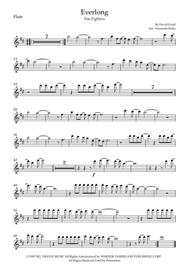 Everlong (arr. Fernando Britto)