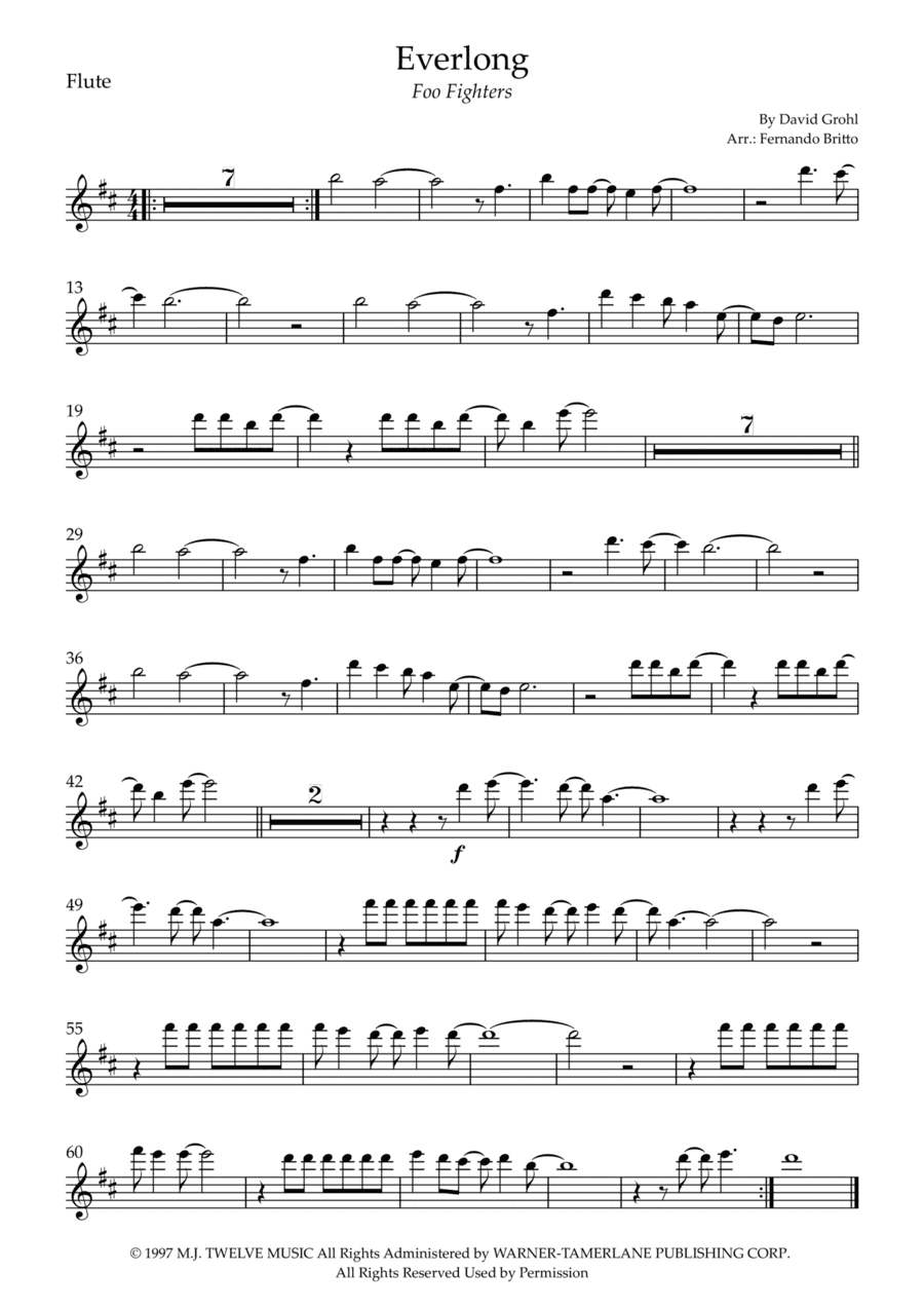 Everlong (arr. Fernando Britto)