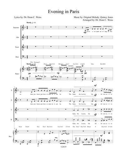 Evening In Paris (arr. DCW Productions)