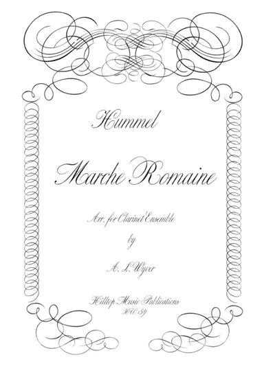 March Romaine arr. clarinet choir (arr. A. L. Wyver)