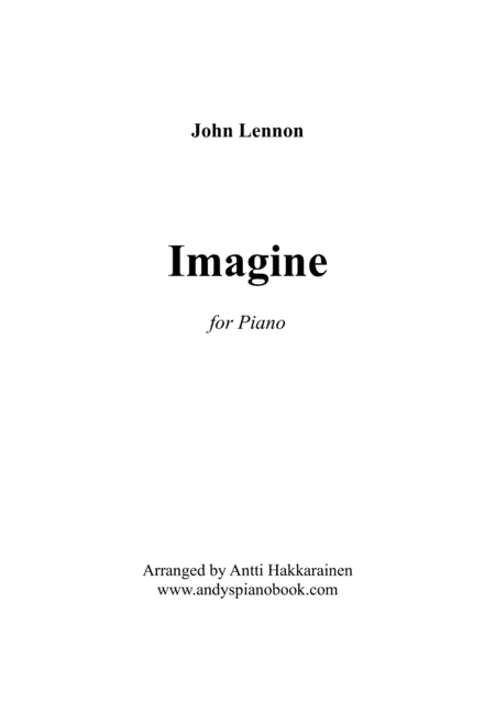 Imagine (arr. Antti Hakkarainen)